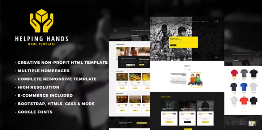 Helping Hands - Nonprofit Charity & NGO Fundraisin