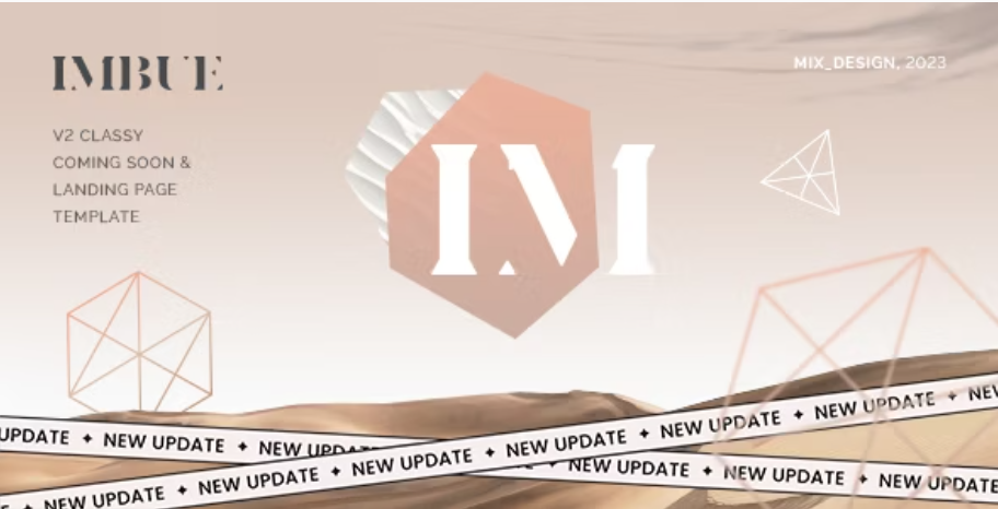 Imbue - Classy Coming Soon & Landing Page Template