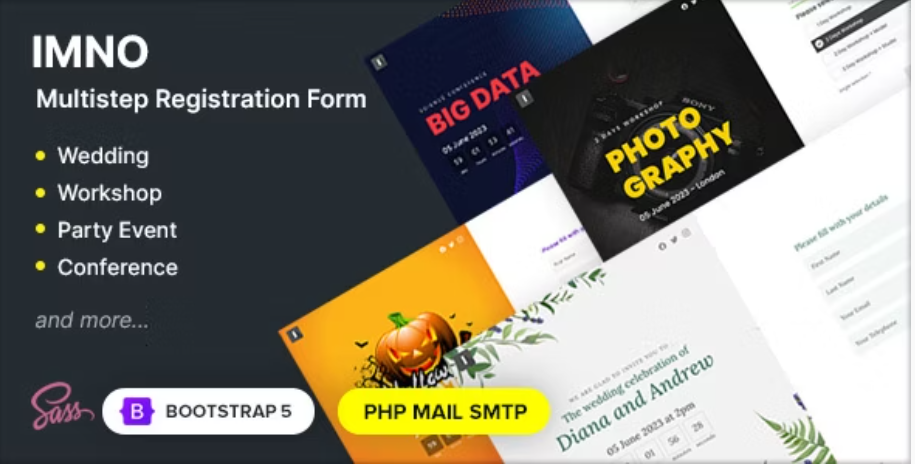 Imno - Multipurpose Registration Form Wizard