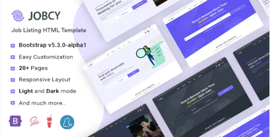 Jobcy - Job Board HTML Template