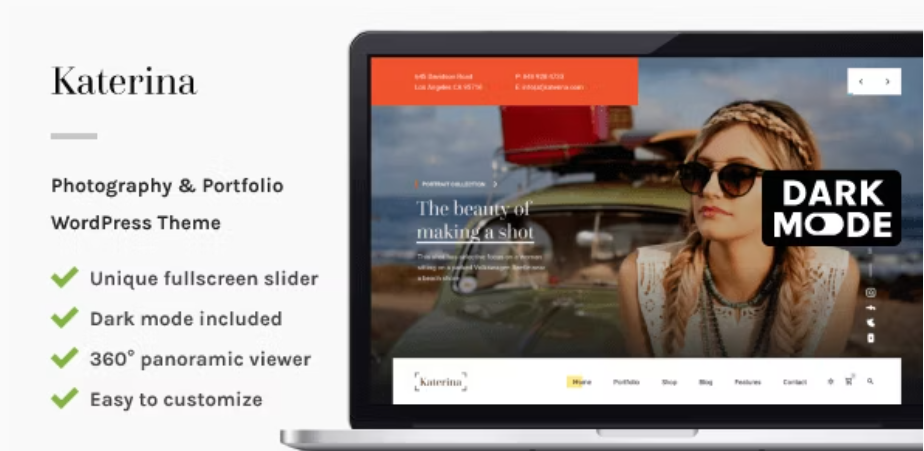 Katerina - Photography Portfolio Site Template