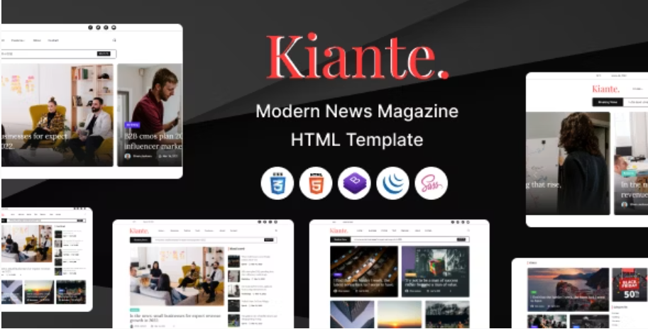 Kiante - Newspaper Magazine Blog Html 5 Template