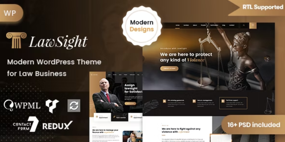 Lawsight - Law & Lawyer Template