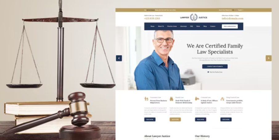 Lawyer & Justice - Attorney HTML Template