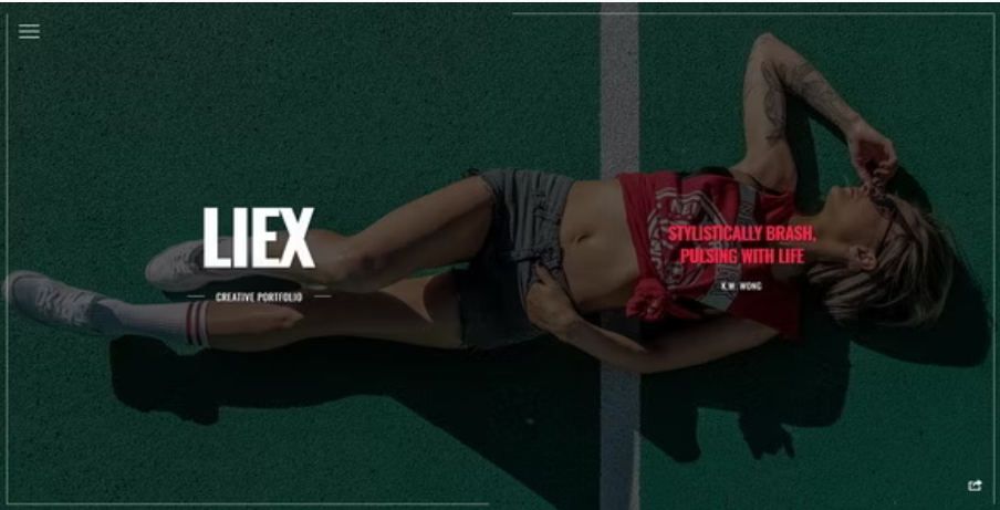 Liex - Creative One Page Portfolio Template