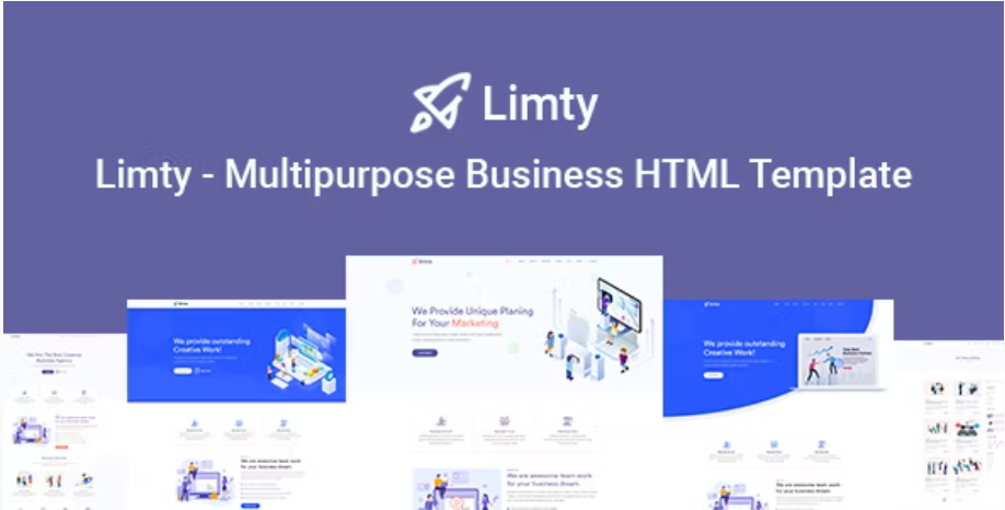 Limty - Business Landing Page HTML Template with R