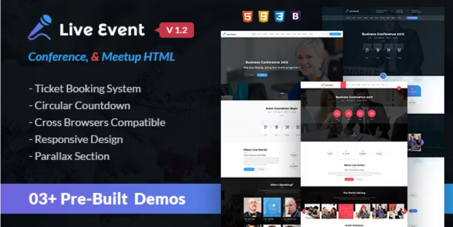 Live Event - Conference & Meetup HTML Template
