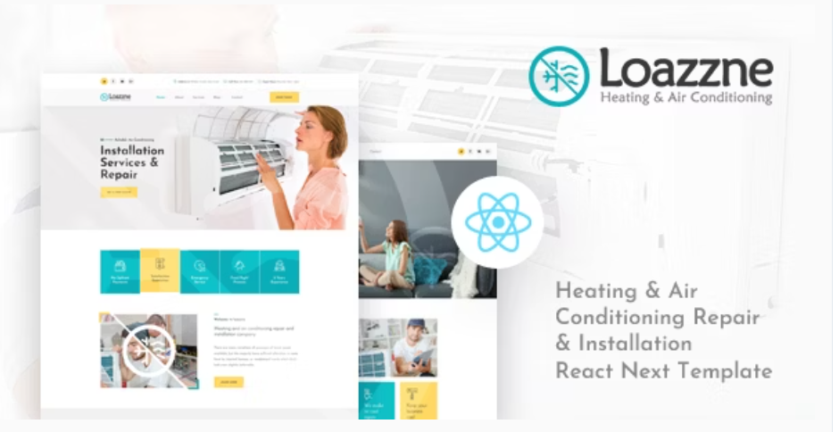 Loazzne - React Next Heating AC Services Template