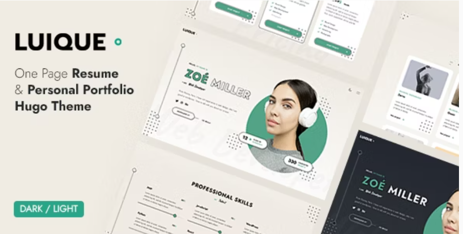 Product Image - Luique – Personal Portfolio WordPress Theme 1.2.8