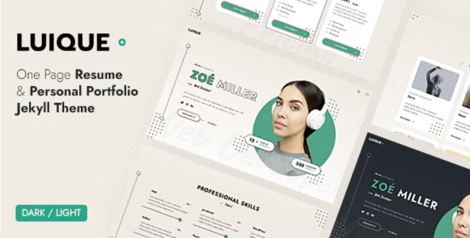 Luique - Personal Portfolio/CV Resume Jekyll Theme