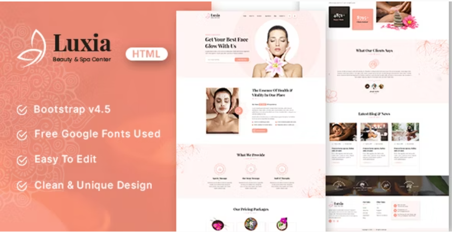 Luxia - Beauty & Spa Center HTML Template