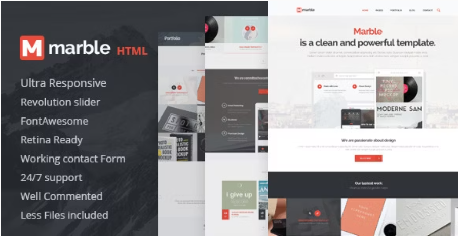 Marble - Multipurpose HTML Template