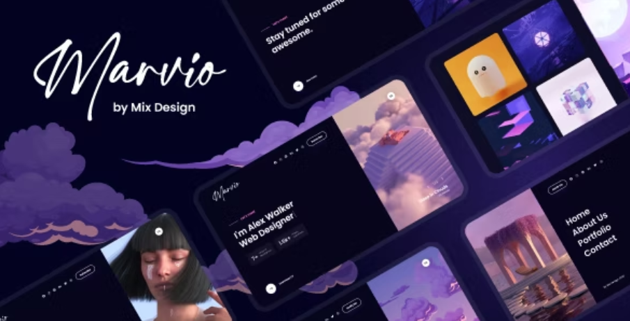 Marvio - Coming Soon & Portfolio Template