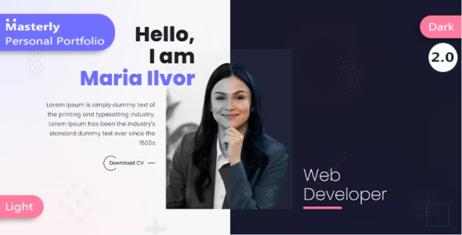 Masterly - Personal Portfolio HTML Template