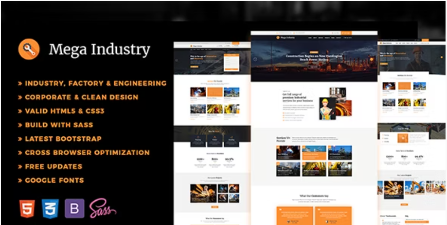 Mega Industry - Industry & Factory Template
