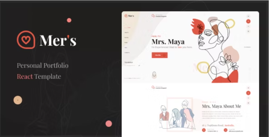 Mer's - Personal Portfolio React Nextjs Template