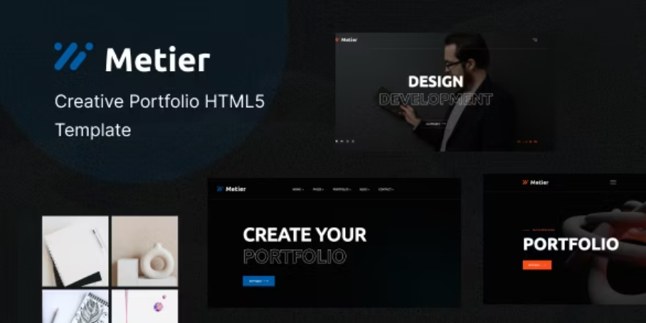 Metier - Portfolio & Resume Bootstrap 5 Template