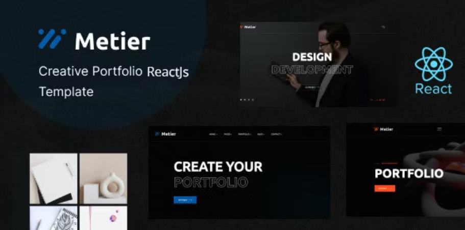 Metier - Personal Portfolio React Template