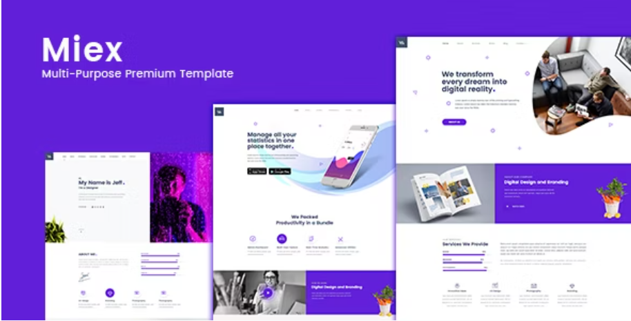 Miex - One Page Agency Template