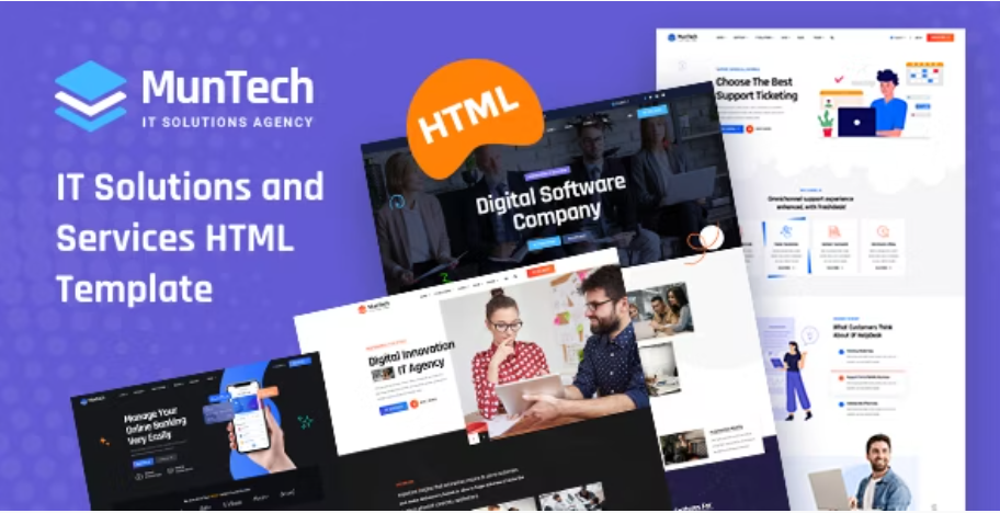 Munteh - IT Solutions & Services HTML5 Template