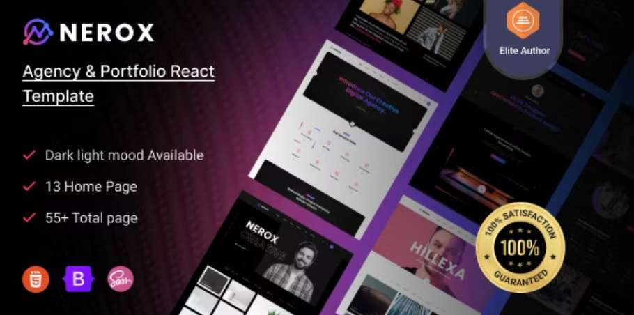 Nerox - React Next js Agency & Portfolio Template