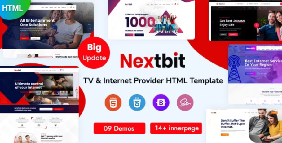 NextBit - TV & Internet Provider Template
