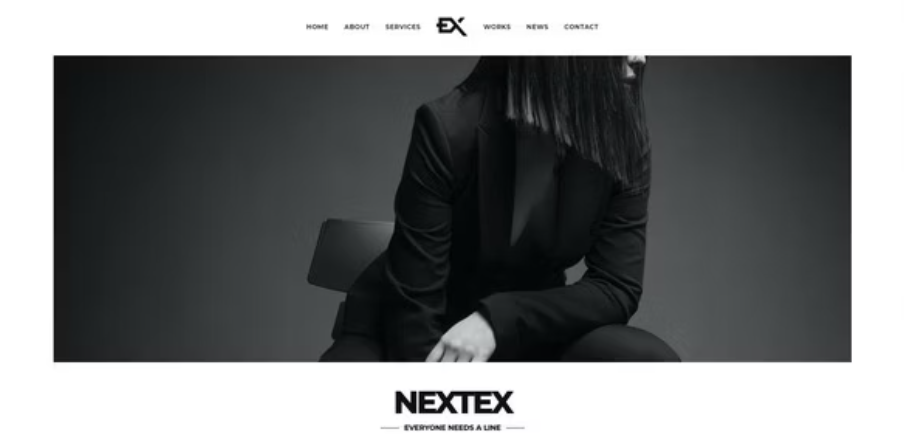 Nextex - One Page Photography Portfolio Template