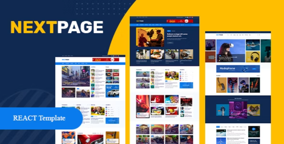 React Template Magazine, Blog & Newspaper, News