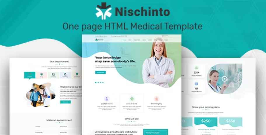 Nischinto - Medical Landing Page HTML Template