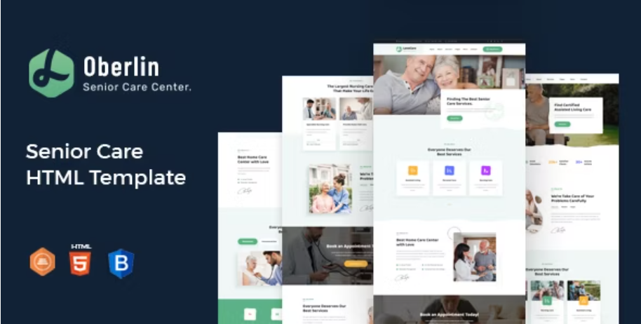 Oberlin - Senior Care HTML Template