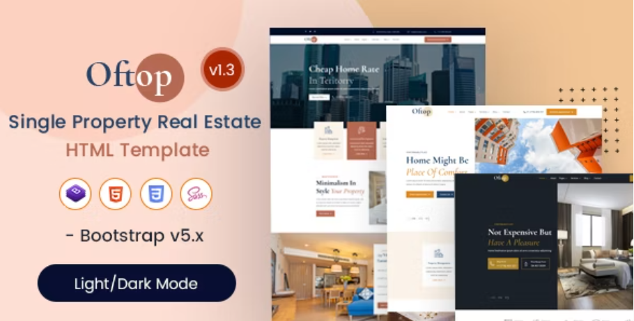 Oftop - Single Property Real Estate HTML Template