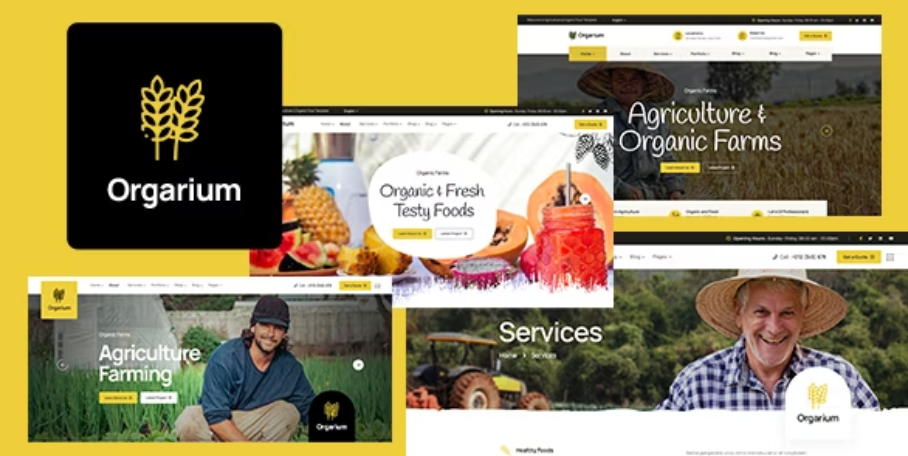 Orgarium - Agriculture & Farming React Template