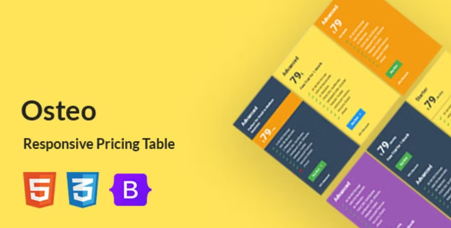 Osteo - Responsive Pricing Table