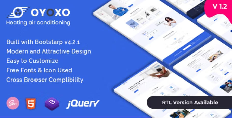 Oyoxo - Heating Air-conditioning Services Template