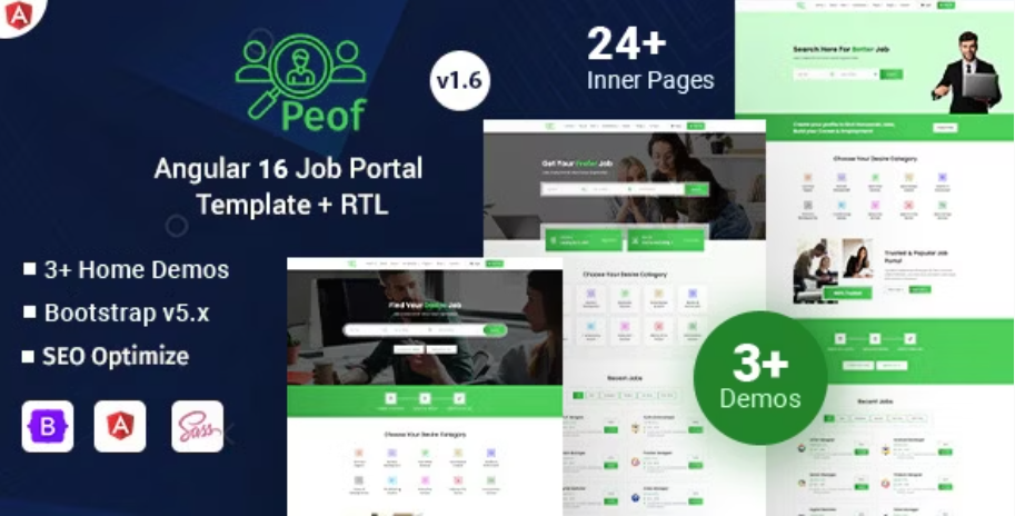 Peof - Angular Job Board & Hiring Template