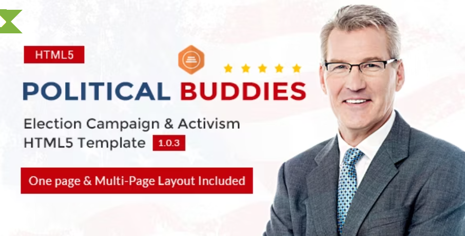 Political Buddies-Election Campaign Template