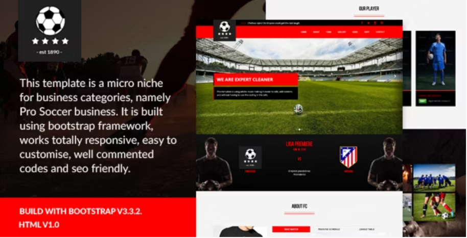 Pro Soccer - Football Club HTML Template