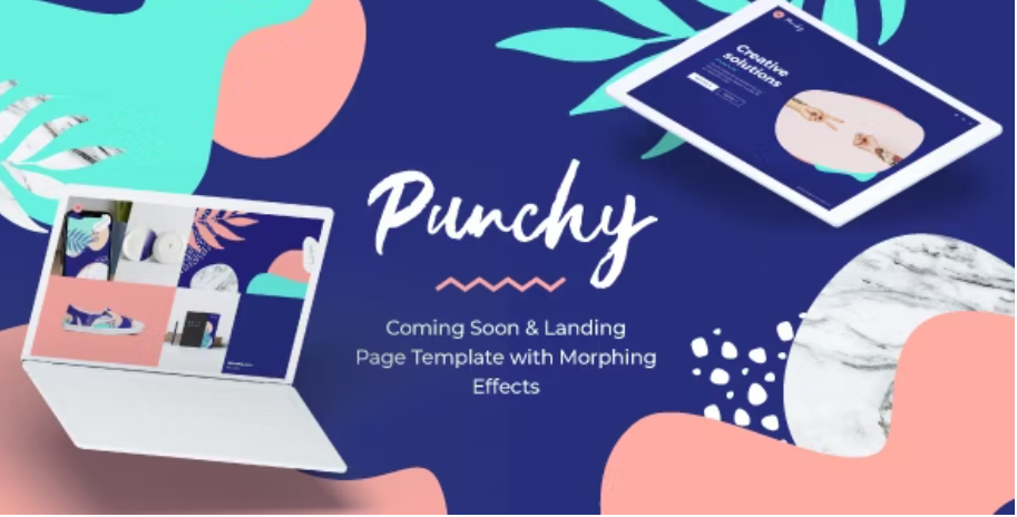 Punchy - One Page Template with Morphing Effects