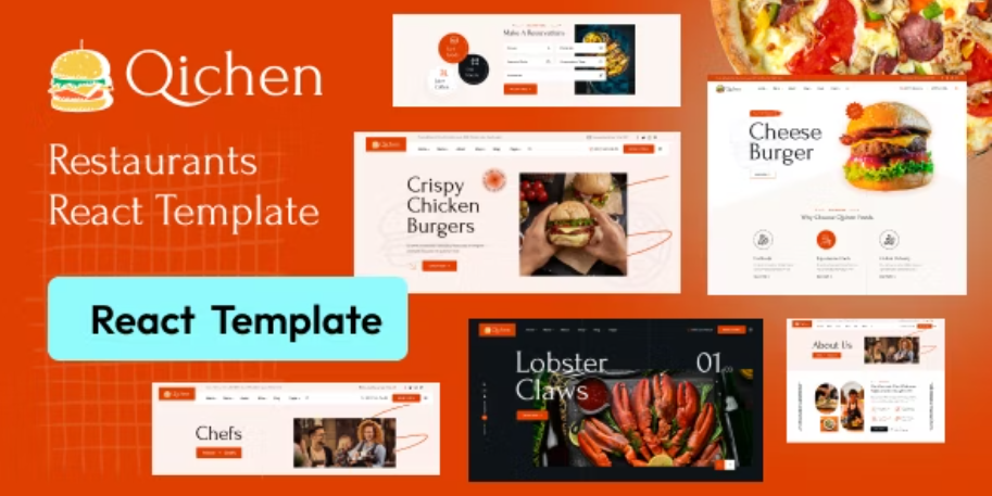 Qichen - Food & Restaurant React NextJs Template