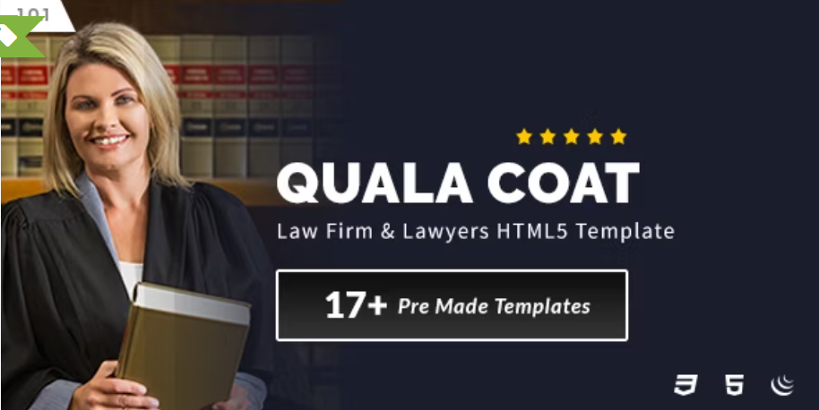 Quala Coat - Law Firm & Lawyers HTML5 Template