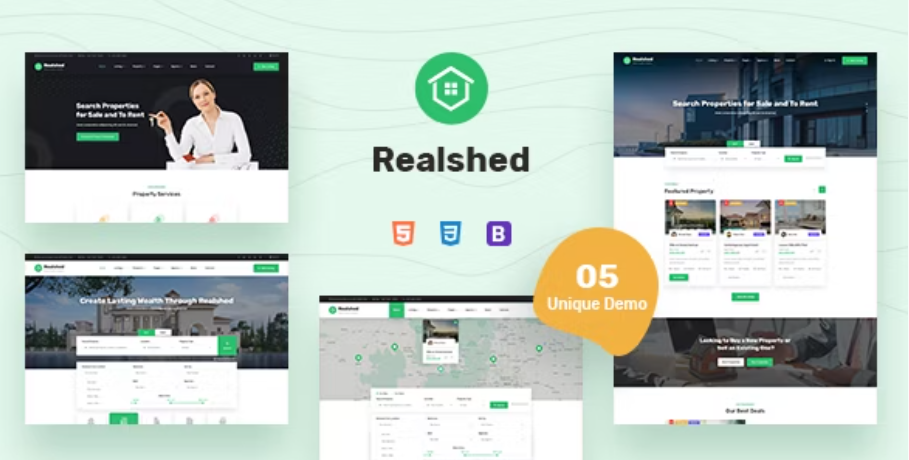 Realshed - Real Estate HTML Template