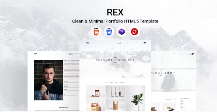 Rex - Clean & Minimal Portfolio HTML5 Template