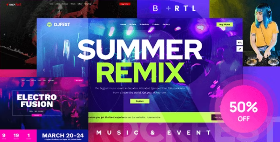 Rockfest - Bootstrap 5 Music Event and Night Club