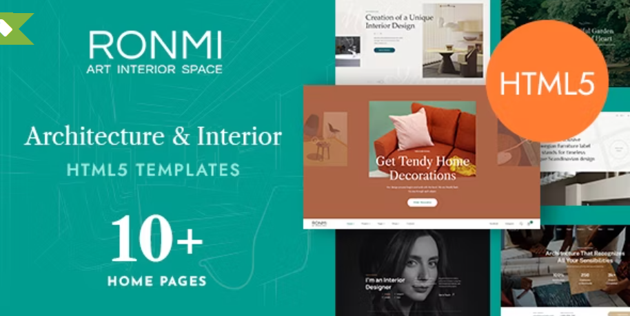 Ronmi - Interior Design & Architecture HTML5 Templ