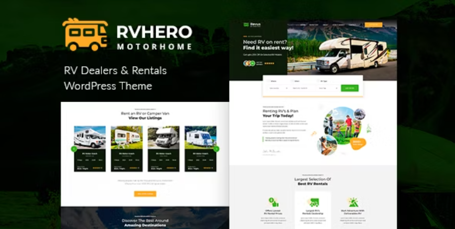 Rvhero - RV rental HTML Template