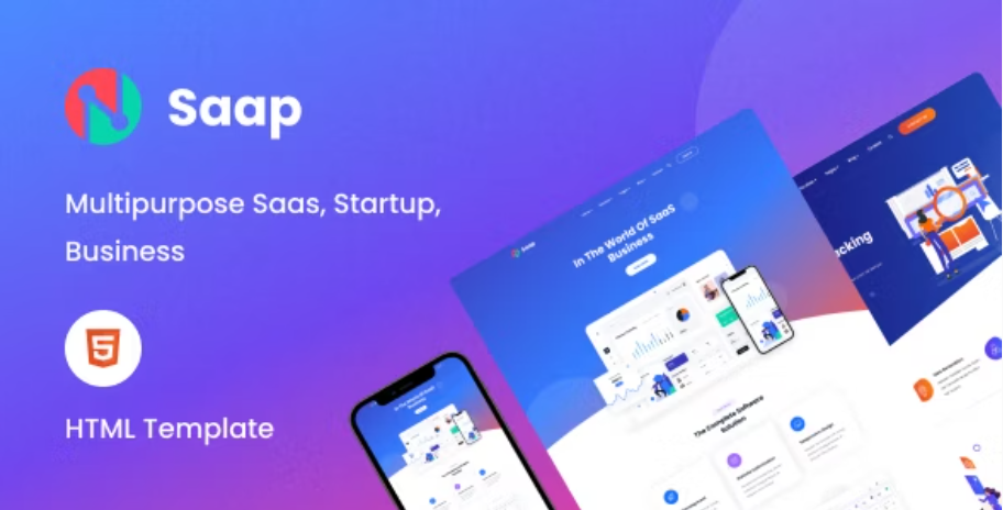 SaaS Company Website Template