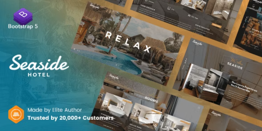 Seaside - Hotel Booking Boostrap 5 Template