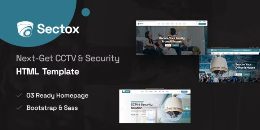 Sectox – CCTV & Security HTML Template