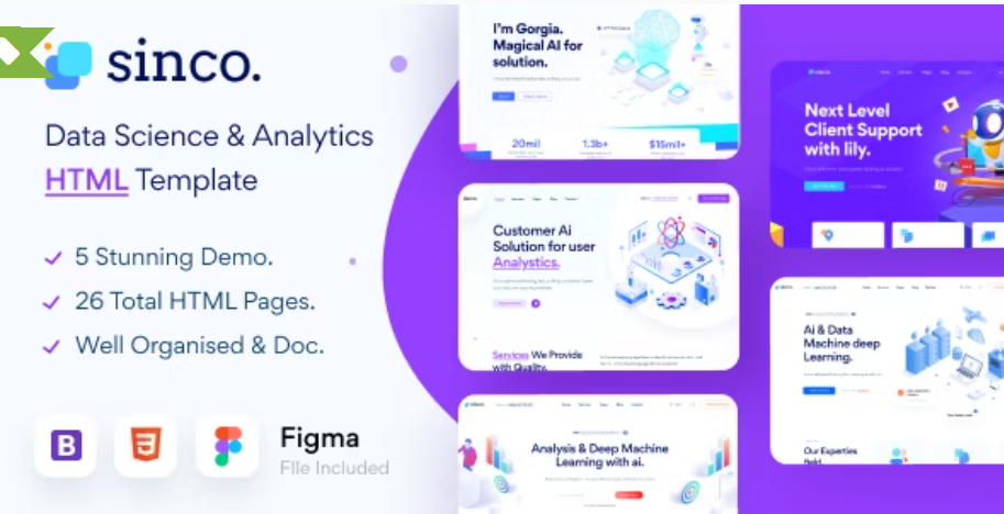 Sinco - Data Science & Analytics HTML5 Template