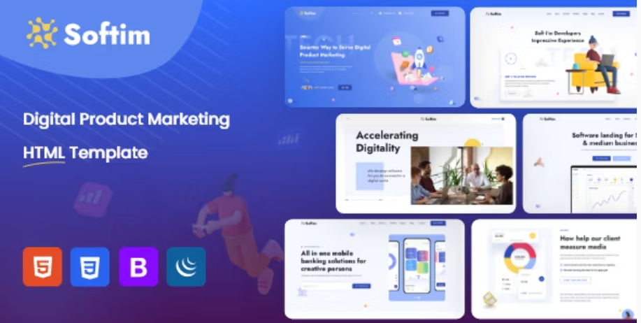 Softim - IT Solution Saas Startup HTML Template